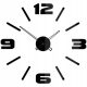 Uhr für zu Hause Newthetime Wanduhr schwarz 70cm