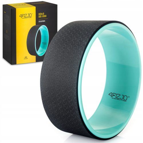  4fizjo Dharma Yoga-Rad, Aquamarin und Schwarz
