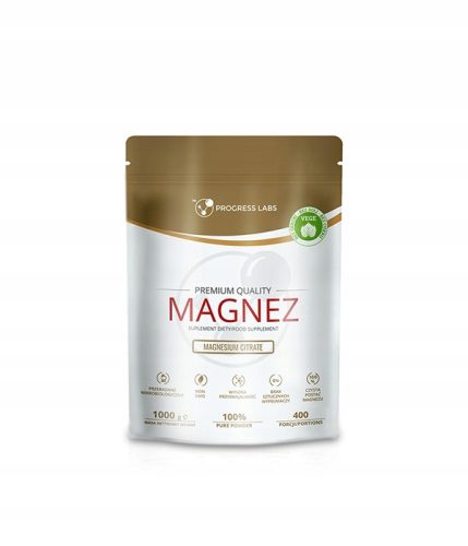 Progress Labs Magnesiumcitrat Pulver - Vitalität und Energie, 1000g