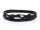  Argento Herrenarmband, 67 cm, schwarz