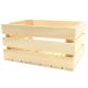  DEKORATIVE HOLZKISTE, GEHOBELT 35x25x18