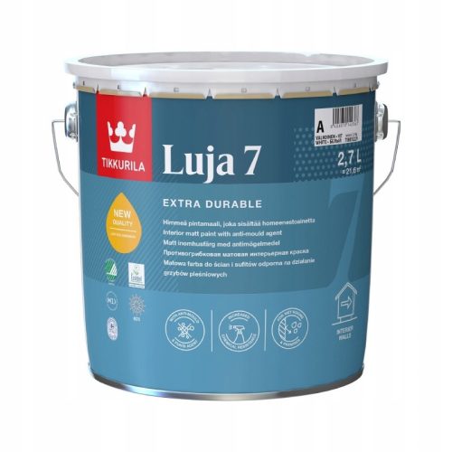  Tikkurila Luja Mattfarbe Badezimmer Küche Wäscherei