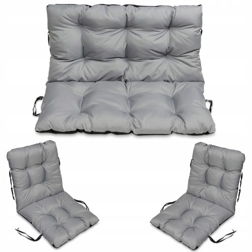 Kissen für Möbel RATTAN 100X60X50 Set 2+1 STEEL