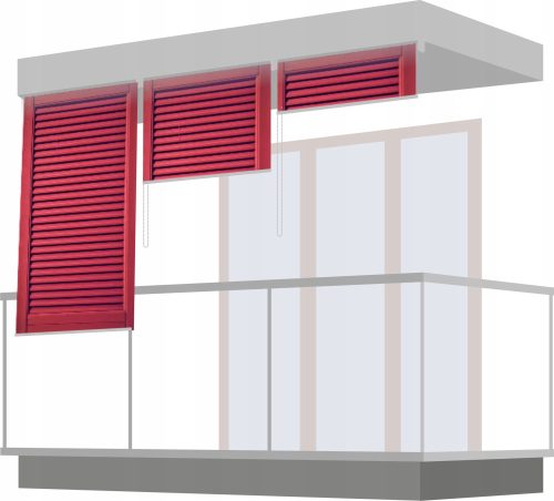  Außenbalkon-/Terrassenrollos 71x150
