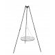  Garten-Dreibeingrill 190 cm + Gitter 60 Chrom