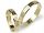  POLIERTE GOLD-HOCHZEITSRINGE 4 MM MIT GOLDRUN-ZIRKONIA