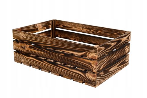  Holzkisten, gebrannte Holzkisten