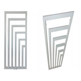  Dekorativer HEIZKÖRPER 1200x520 Mattweiße Struktur 580W