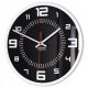 Uhr für zu Hause ModernClock Wanduhr weiß, schwarz, Rottöne, 30 cm