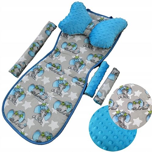  MATRATZE MIT KISSEN für den MINKY Kinderwagen und Autositz, 6 Stück