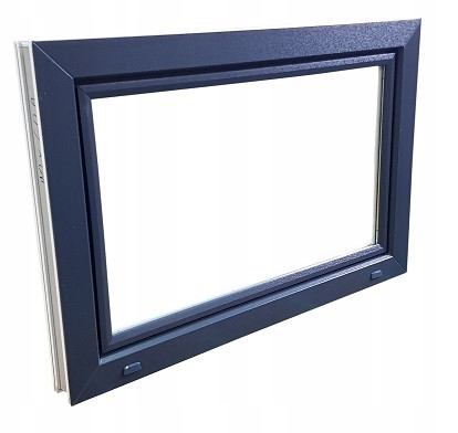 Wirtschaftsfenster 800X600 Anthrazit Mega