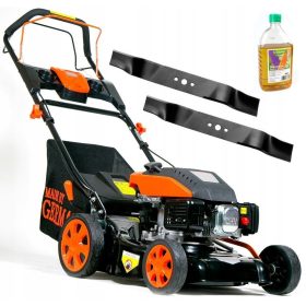    Gasrasenmäher mit Korb Deutsch 140 cm³ Fassungsvermögen Korb 45 l, Schnittbreite 40 cm