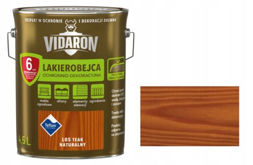 Vidaron Lackbeize auf Lösemittelbasis 4,5 l Teak natur L05
