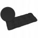 Kissen für Stühle, Sessel für Garten und Terrasse Kissenkissen24 100 x 50 x 8 Schwarz