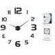  Smart Diy Wanduhr, Silber, 130 cm