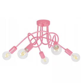  LED-ONE E27 Deckenleuchte rosa und lila