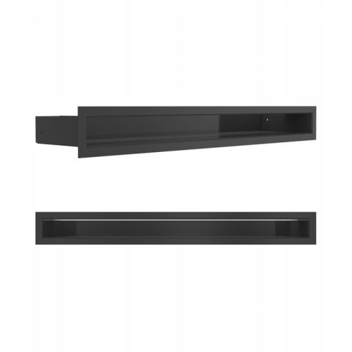 Kaminlüftungsgitter Kratki Luft 60x600 mm schwarz 2 Stk.