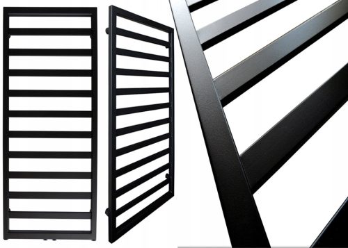  BADEZIMMERHEIZKÖRPER deco SPIRO 1240x530 SCHWARZ