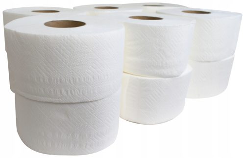  Jumbo Zellulose-Toilettenpapier 2 Lagen 12 Stück