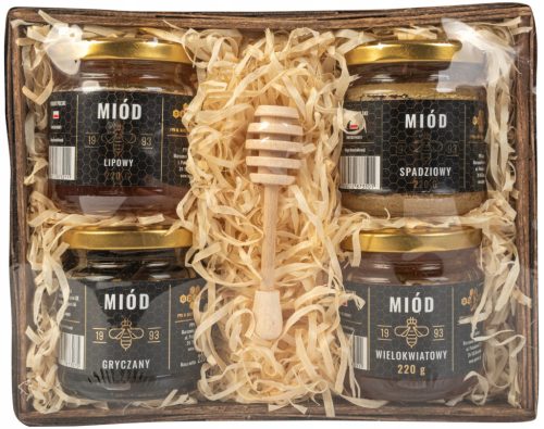  Geschenkkorbset mit POLNISCHEN Honig 880g Geschenk