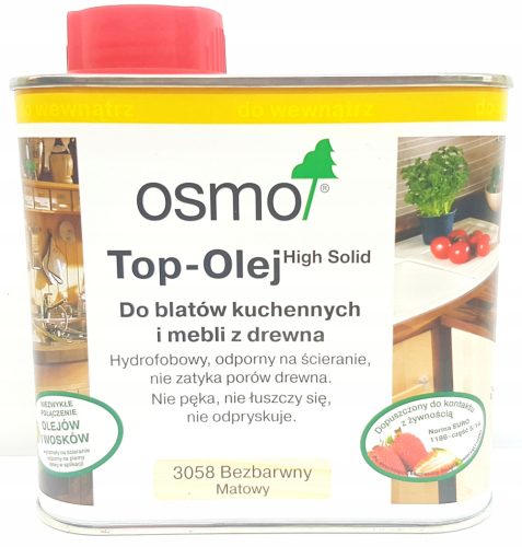 Osmo 3058 farbloses Mattöl für Arbeitsplatten 500 ml
