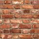 Vinyltapete auf Vliesstoff Grandeco 53 cm x 10,05 m Ziegelrot