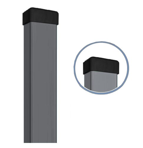 Schattiernetz für Zaun - Zaunpfosten 60x40 Anthrazit RAL 7016 200 cm