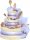 Sets Handtücher Ein Geschenk zum Geburtstag. Eine bestickte Handtuchtorte