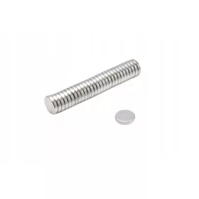   Zylindrischer Neodym-Magnet Top Magnets MW 10x2 mm N38 1,08 kg Set à 50 Stück