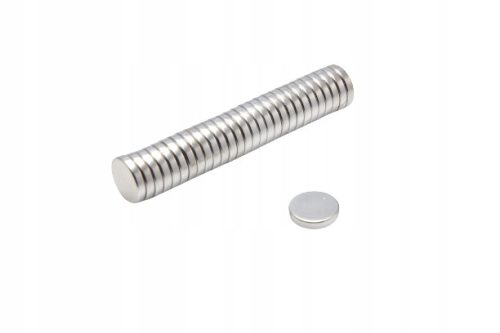 Zylindrischer Neodym-Magnet Top Magnets MW 10x2 mm N38 1,08 kg Set à 50 Stück
