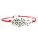  Zartes, modisches Armband - 925er Silber - EICHENBLATT