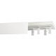  Doppelte Gardinenstange, PVC-Deckenschiene, 200 cm Abdeckung