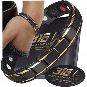    SCHWARZES GESUNDHEITSARMBAND HERREN MAGNETISCHES STARKES ARMBAND ORIGINAL