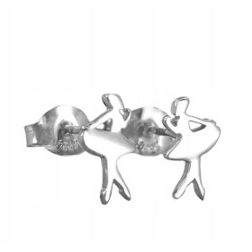  Silber rhodinierte Ohrringe Ballerinas und Tänzerinnen