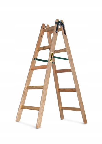 Drabest Leiter 3 m Holz 2 x 10 bis 150 kg