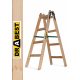 Drabest Leiter 2,7 m Holz 2 x 4 bis 150 kg