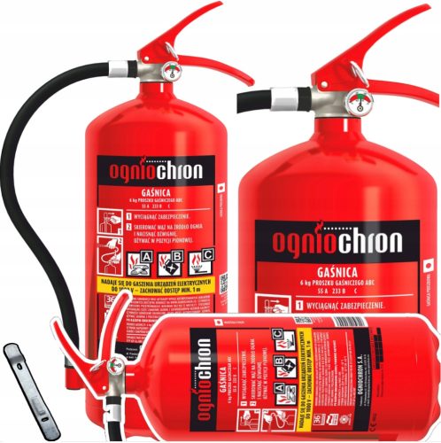 Feuerlöscher GP 6x ABC 6kg + Halter Bus TIR Maschine
