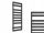  TORRO 163x64 dekoratives SCHWARZES STRUKTURAL