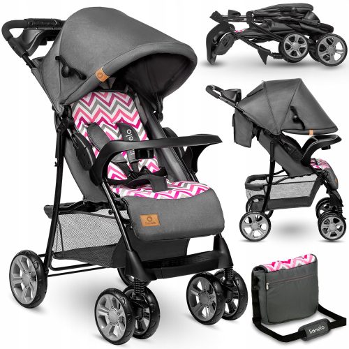  Lionelo Emma Plus rosa Scandi-Kinderwagen
