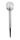  Gepolte Solarlampe, silber, 38 cm, 1 Stk.