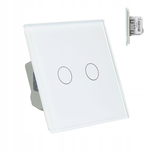 Livolo Doppel-Touchschalter weiß VL-C702-61