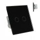 Doppel-Touch-Schalter, Unterputz Livolo schwarz VL-C702-62