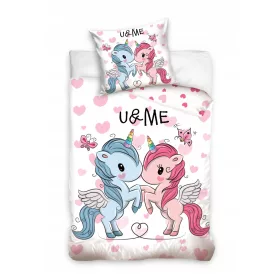  Carbotex Bettwäscheset 160 x 200 cm in den Rosatönen