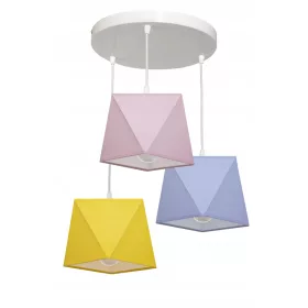  Hängelampejasciemno.pl 3D-LAMPENSCHIRM 3 Lichtpunkte E27