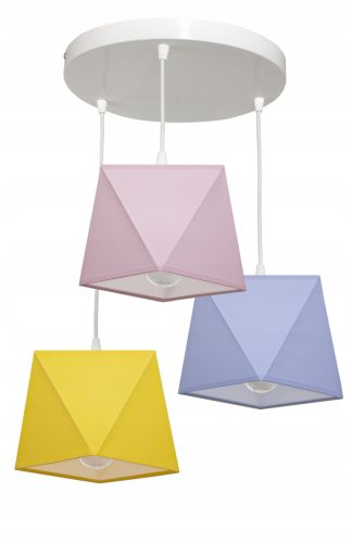  Hängelampejasciemno.pl 3D-LAMPENSCHIRM 3 Lichtpunkte E27
