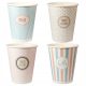 Einweggeschirr KAFFEE-PAPIERBECHER 250ML 50ST – PASTELLMISCHUNG