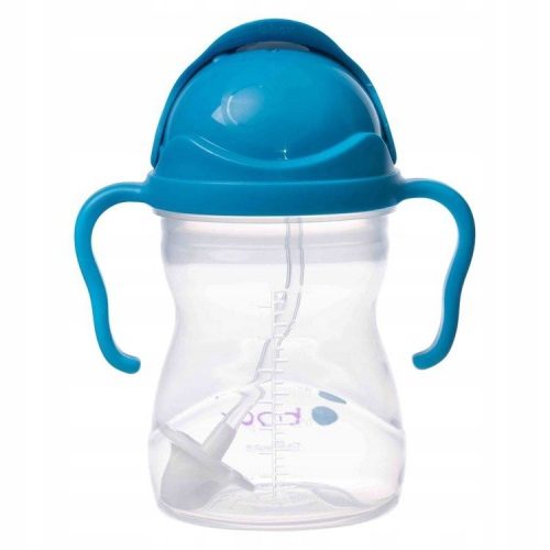  B.Box-Flasche mit Strohhalm, 240 ml, Kobaltblau