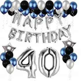  BALLON-SET zum 40. Geburtstag