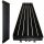  LOFT dekorativer HEIZKÖRPER 140x45 Schwarze Struktur 837W