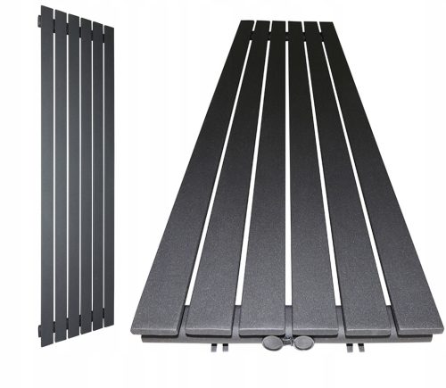  LOFT Deko-HEIZKÖRPER 140x45 Anthrazit Struktur 837W